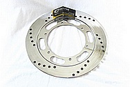 Motorcycle Steel Brake Rotors AFTER Chrome-Like Metal Polishing and Buffing Services / Restoration Services
