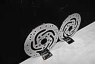 Harley Davidson Steel Brake Rotors AFTER Chrome-Like Metal Polishing and Buffing Services / Restoration Services