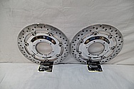 Harley Davidson Steel Brake Rotors AFTER Chrome-Like Metal Polishing and Buffing Services / Restoration Services