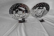 Steel Brake Rotors AFTER Chrome-Like Metal Polishing and Buffing Services / Restoration Services