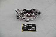 Aluminum Motorcycle Brake Caliper AFTER Chrome-Like Metal Polishing and Buffing Services / Restoration Services