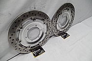 Harley Davidson Steel Brake Rotors BEFORE Chrome-Like Metal Polishing and Buffing Services / Restoration Services