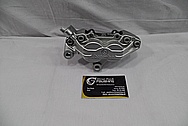 Aluminum Motorcycle Brake Caliper BEFORE Chrome-Like Metal Polishing and Buffing Services / Restoration Services