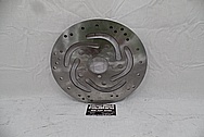 2009 Harley Davidson Rocker Motorcycle Steel Brake Rotor BEFORE Chrome-Like Metal Polishing and Buffing Services / Restoration Services - Stainless Steel Polishing Services