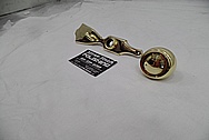 Brass Door Parts AFTER Chrome-Like Metal Polishing - Brass Polishing Service - Vintage Polishing Service