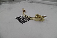 Brass Door Parts AFTER Chrome-Like Metal Polishing - Brass Polishing Service - Vintage Polishing Service