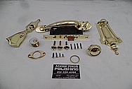 Brass Door Parts AFTER Chrome-Like Metal Polishing - Brass Polishing Service - Vintage Polishing Service