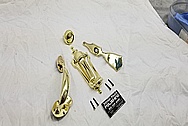 Brass Door Knob, Door Knocker and Hardware AFTER Chrome-Like Metal Polishing - Brass Polishing - Door Hardware Polishing 