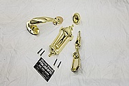 Brass Door Knob, Door Knocker and Hardware AFTER Chrome-Like Metal Polishing - Brass Polishing - Door Hardware Polishing 