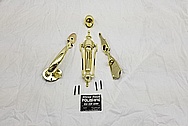 Brass Door Knob, Door Knocker and Hardware AFTER Chrome-Like Metal Polishing - Brass Polishing - Door Hardware Polishing 
