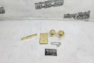 Brass Door Hardware AFTER Chrome-Like Metal Polishing and Buffing Services / Restoration Services - Brass Polishing