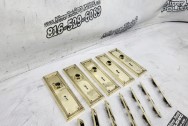 Vintage Brass Door Hardware AFTER Chrome-Like Metal Polishing - Brass Polishing - Brass Polishing Services - Hardware Polishing Service