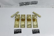 Vintage Brass Door Handle Project AFTER Chrome-Like Metal Polishing - Brass Polishing - Door Hardware Polishing Service