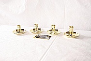 Brass Candlestick Holdersl AFTER Chrome-Like Metal Polishing and Buffing Services / Restoration Services