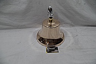 Brass Train Bell AFTER Chrome-Like Metal Polishing and Buffing Services / Restoration Services