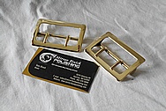 Brass Belt Buckles AFTER Chrome-Like Metal Polishing and Buffing Services / Restoration Services