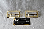 Brass Belt Buckles AFTER Chrome-Like Metal Polishing and Buffing Services / Restoration Services