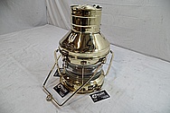 Brass Anchor Lamp AFTER Chrome-Like Metal Polishing and Buffing Services / Restoration Services
