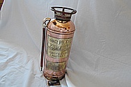 Brass Fire Extinguisher Tank AFTER Chrome-Like Metal Polishing - Brass Polishing