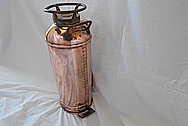 Brass Fire Extinguisher Tank AFTER Chrome-Like Metal Polishing - Brass Polishing