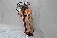 Brass Fire Extinguisher Tank AFTER Chrome-Like Metal Polishing - Brass Polishing