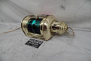 Brass Boat Light Housing AFTER Chrome-Like Metal Polishing and Buffing Services - Brass Polishing Service