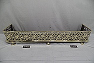 Brass Fireplace Surround / Guard AFTER Chrome-Like Metal Polishing and Buffing Services - Brass Polishing Service