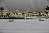 Brass Fireplace Surround / Guard AFTER Chrome-Like Metal Polishing and Buffing Services - Brass Polishing Service
