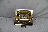 Brass Sink AFTER Chrome-Like Metal Polishing - Brass Polishing Service