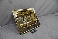 Brass Sink AFTER Chrome-Like Metal Polishing - Brass Polishing Service