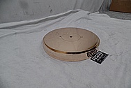 Vintage Brass Record Turntable Piece AFTER Chrome-Like Metal Polishing - Brass Polishing Service - Vintage Polishing Service 