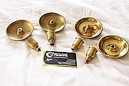 Brass Candlestick Holdersl BEFORE Chrome-Like Metal Polishing and Buffing Services / Restoration Services