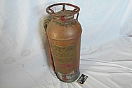 Brass Fire Extinguisher Tank BEFORE Chrome-Like Metal Polishing - Brass Polishing