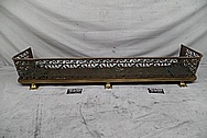 Brass Fireplace Surround / Guard BEFORE Chrome-Like Metal Polishing and Buffing Services - Brass Polishing Service