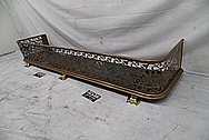 Brass Fireplace Surround / Guard BEFORE Chrome-Like Metal Polishing and Buffing Services - Brass Polishing Service