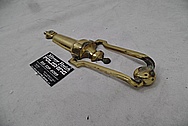 Brass Door Knocker BEFORE Chrome-Like Metal Polishing - Brass Polishing Service - Vintage Polishing Service 