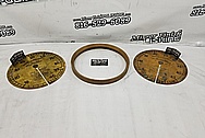 Brass Dial BEFORE Chrome-Like Metal Polishing and Buffing Services - Brass Polishing Service