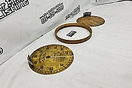 Brass Dial BEFORE Chrome-Like Metal Polishing and Buffing Services - Brass Polishing Service