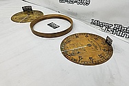 Brass Dial BEFORE Chrome-Like Metal Polishing and Buffing Services - Brass Polishing Service