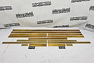 Brass Trim Pieces BEFORE Chrome-Like Metal Polishing and Buffing Services / Restoration Services - Brass Polishing - Shell Polishing 