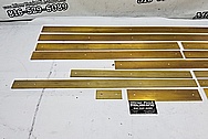 Brass Trim Pieces BEFORE Chrome-Like Metal Polishing and Buffing Services / Restoration Services - Brass Polishing - Shell Polishing 