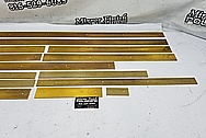 Brass Trim Pieces BEFORE Chrome-Like Metal Polishing and Buffing Services / Restoration Services - Brass Polishing - Shell Polishing 