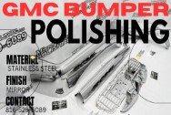 Vintage GMC Truck Bumper Project AFTER Chrome-Like Metal Polishing - Steel Polishing | Finishing Services | Bumper Polishing Services