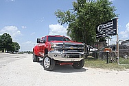 2015 Chevy 3500 Series Dually Truck Front Black Iron Cross Powdercoated Bumper AFTER Chrome-Like Metal Polishing and Buffing Services / Restoration Services 