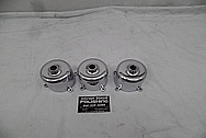 Jaguar Aluminum Carburetor Dash Pots AFTER Chrome-Like Metal Polishing and Buffing Services - Aluminum Polishing Services