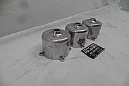 Jaguar Aluminum Carburetor Dash Pots BEFORE Chrome-Like Metal Polishing and Buffing Services - Aluminum Polishing Services