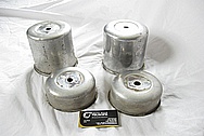 1976 Chevy Dually Weld Wheel Aluminum Truck Centercap BEFORE Chrome-Like Metal Polishing and Buffing Services