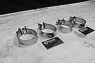 Steel Exhaust Clamps AFTER Chrome-Like Metal Polishing and Buffing Services / Restoration Services
