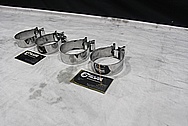 Steel Exhaust Clamps AFTER Chrome-Like Metal Polishing and Buffing Services / Restoration Services