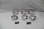 Steel Exhaust Clamps AFTER Chrome-Like Metal Polishing and Buffing Services / Restoration Services